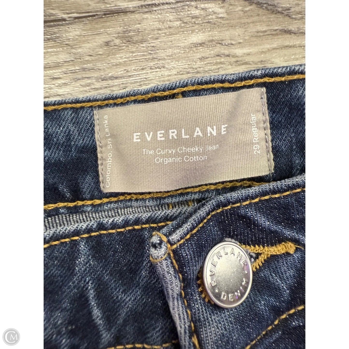 Jeans Straight By Everlane In Blue Denim, Size: 8
