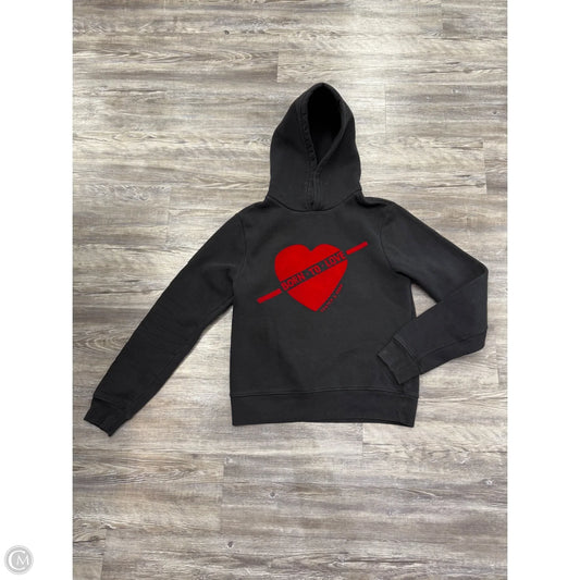 Sweatshirt Hoodie By Scotch & Soda In Black & Red, Size: M