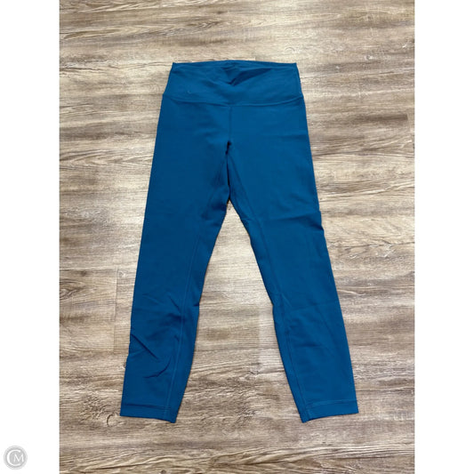 Athletic Leggings By Lululemon In Blue, Size: 8