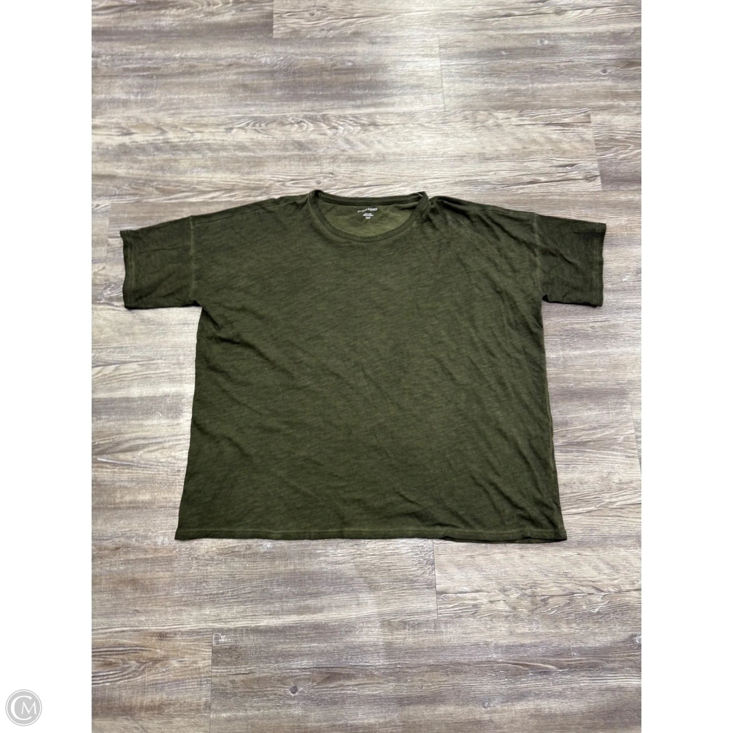 Top Short Sleeve By Eileen Fisher In Green, Size: Xs