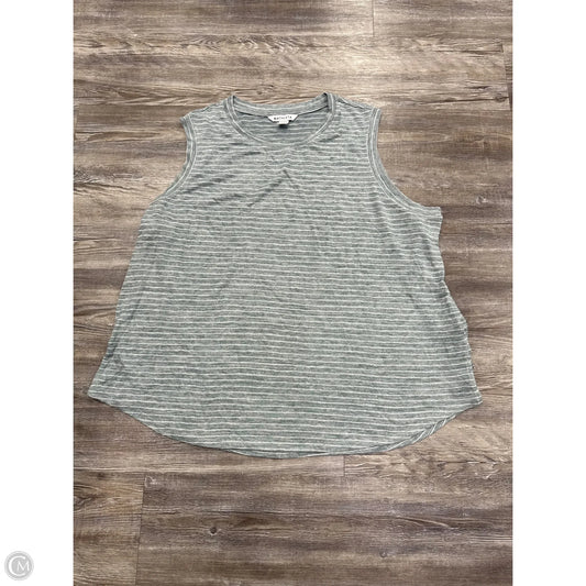 Athletic Tank Top By Athleta In Green & White, Size: 2x