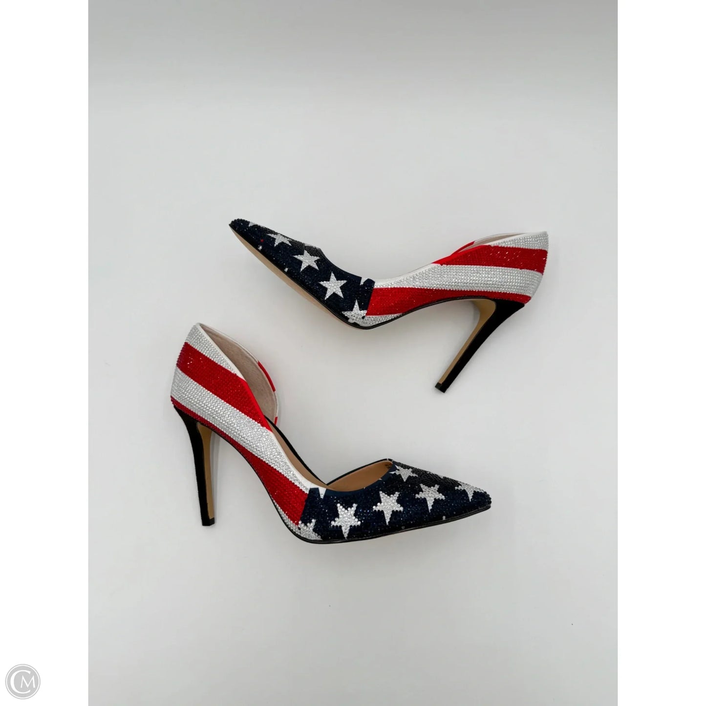 Shoes Heels Stiletto By Inc In Blue & Red & White, Size: 7