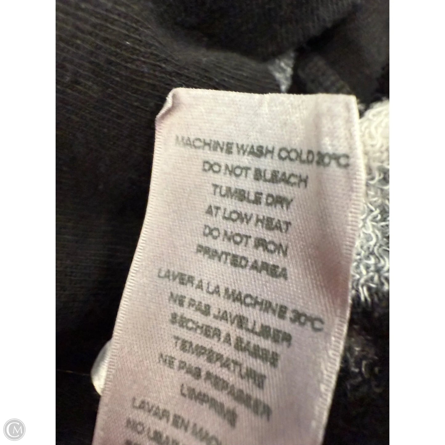 Sweatshirt Crewneck By Sundry In Black & White, Size: Xs