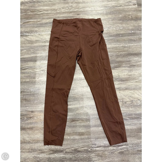 Athletic Leggings By Lululemon In Brown, Size: 10