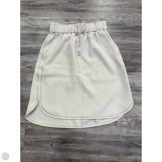 Skirt Mini & Short By Lululemon In Cream, Size: 2
