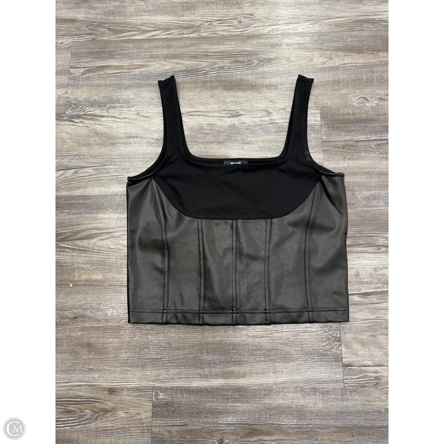 Top Sleeveless By Maeve In Black, Size: M