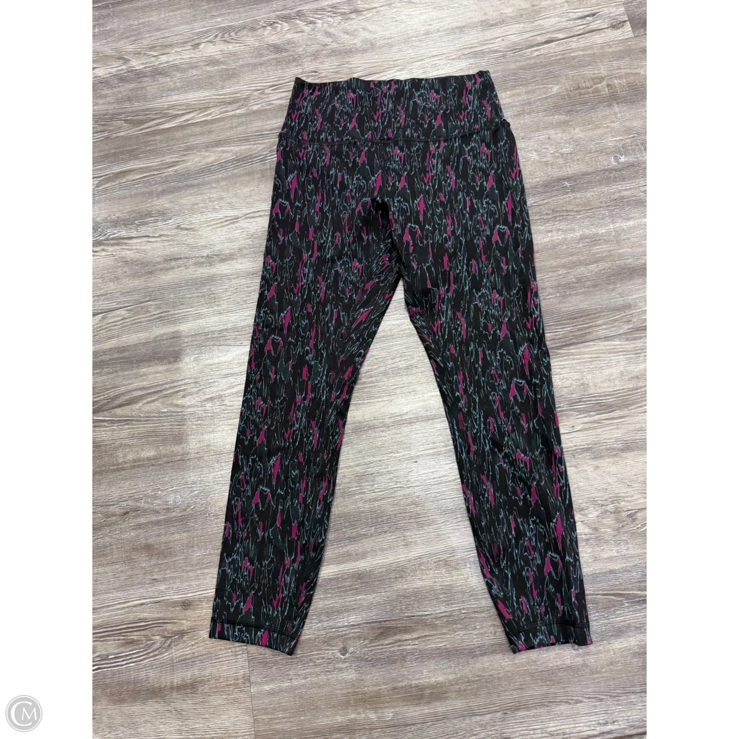 Athletic Leggings By Lululemon In Black & Blue, Size: 8