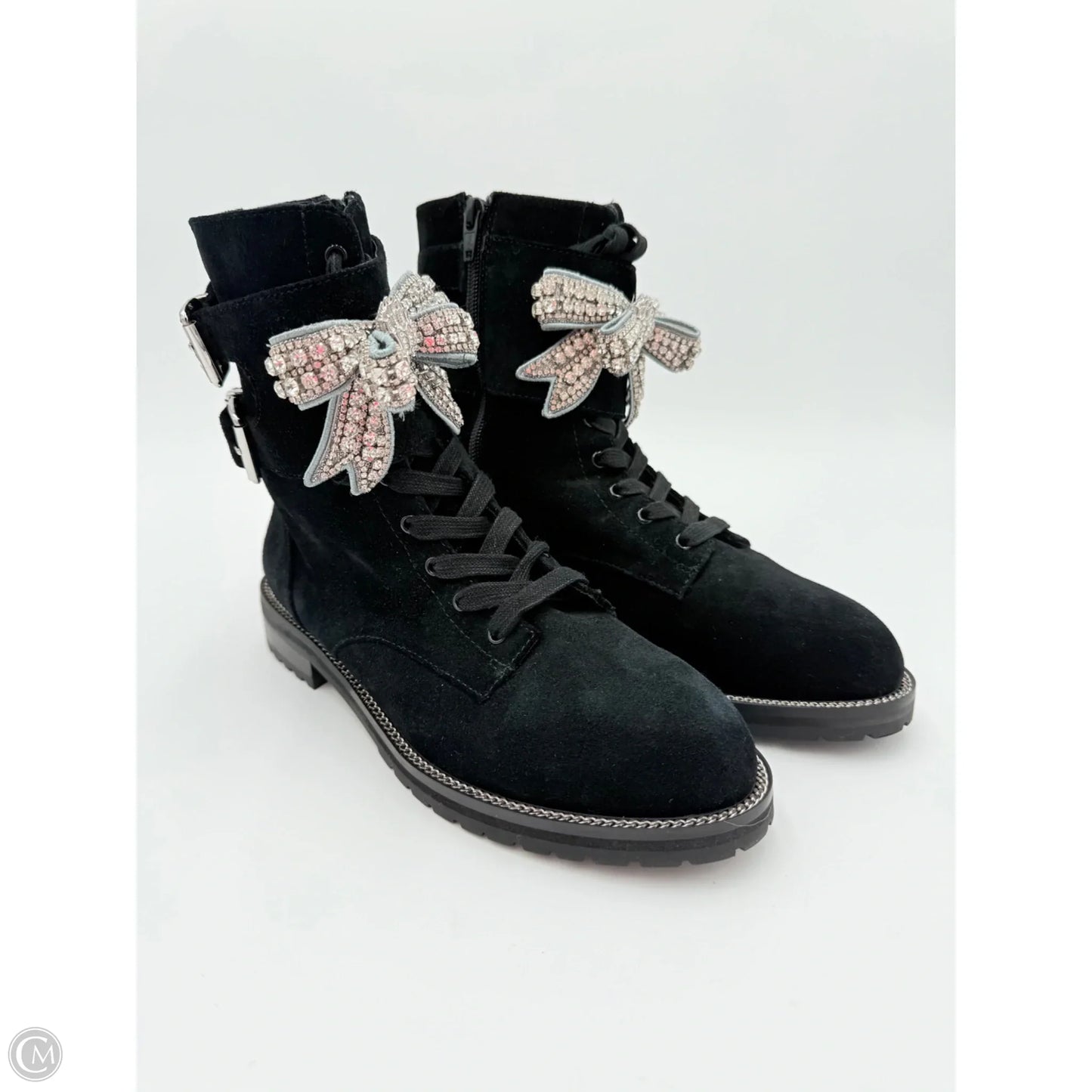 Boots Designer By Kurt Geiger In Black, Size: 8.5