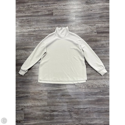 Athletic Top Long Sleeve Collar By Lululemon In Cream, Size: S