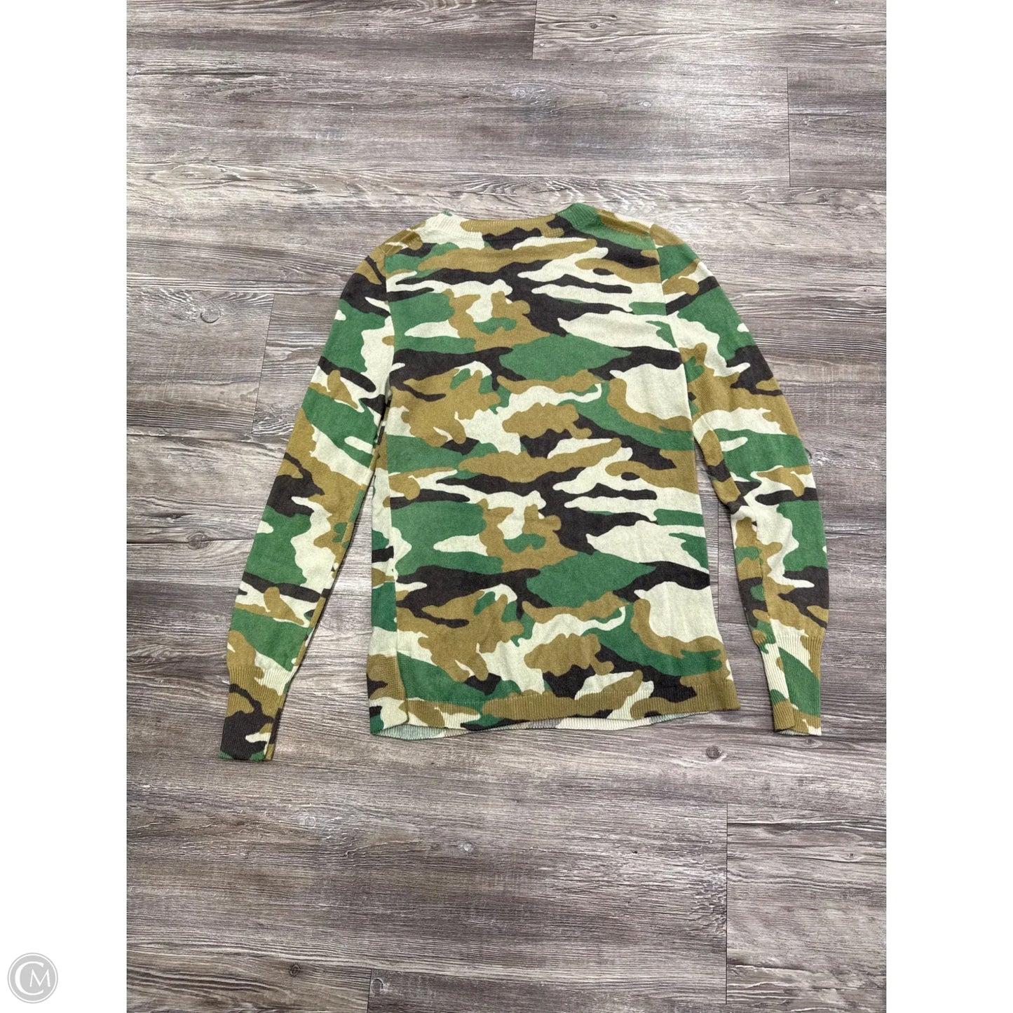 Sweater Cashmere By J. Crew In Camouflage Print, Size: Xs