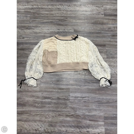 Sweater By Anthropologie In White, Size: Xs