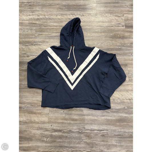 Sweatshirt Designer By Tory Burch In Blue & White, Size: M