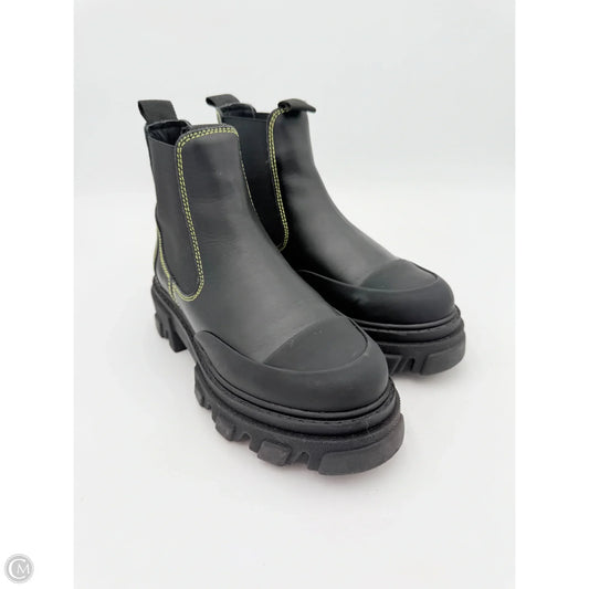 Boots Ankle Heels By Ganni In Black, Size: 5.5