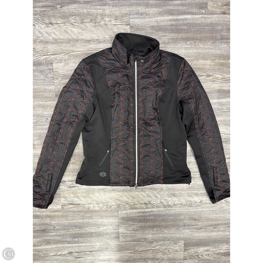 Coat Other By Harley Davidson In Black & Orange, Size: L
