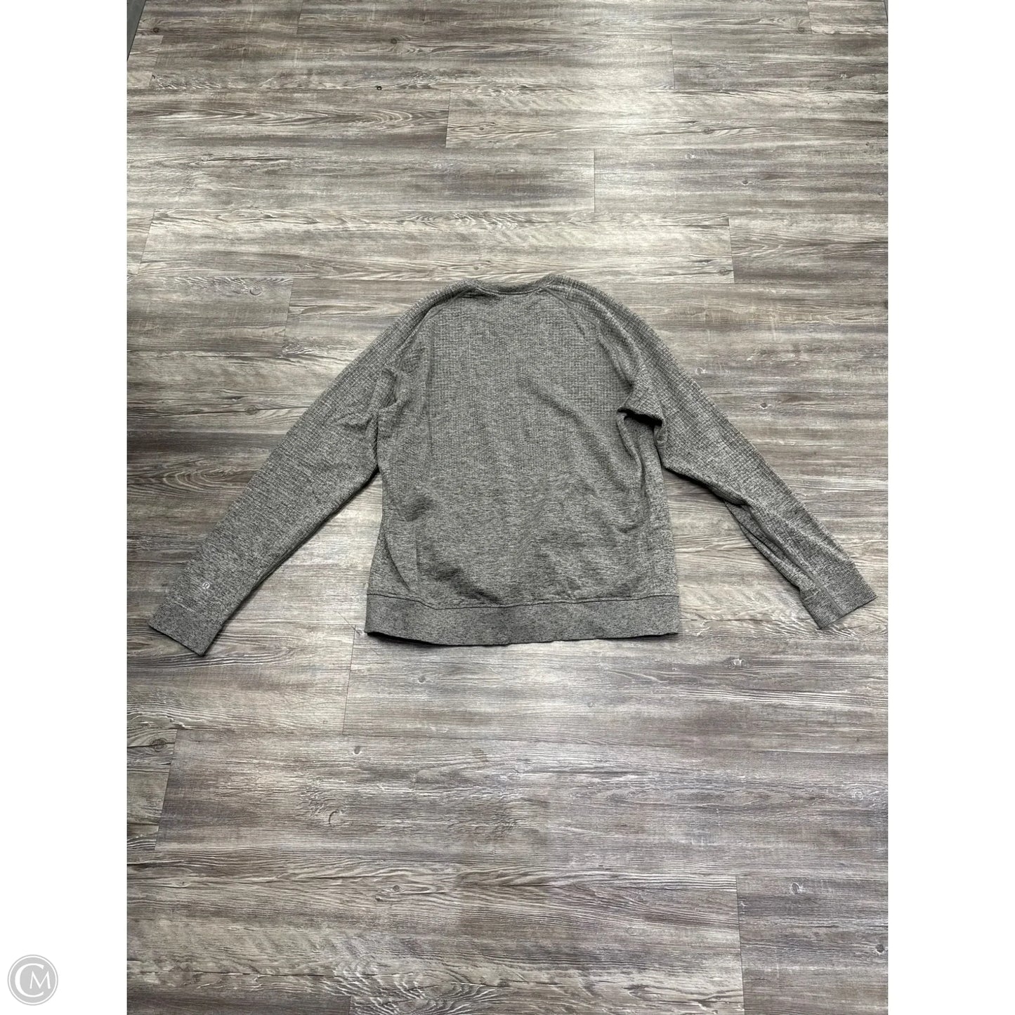 Athletic Top Long Sleeve Crewneck By Lululemon In Grey, Size: 2x