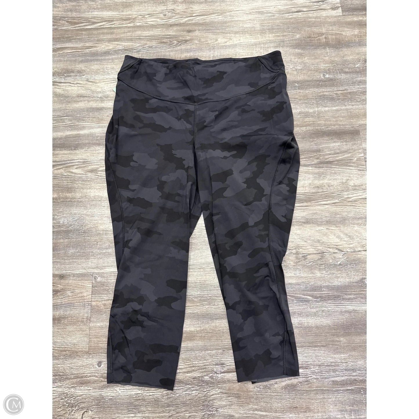 Athletic Leggings By Lululemon In Camouflage Print, Size: 18