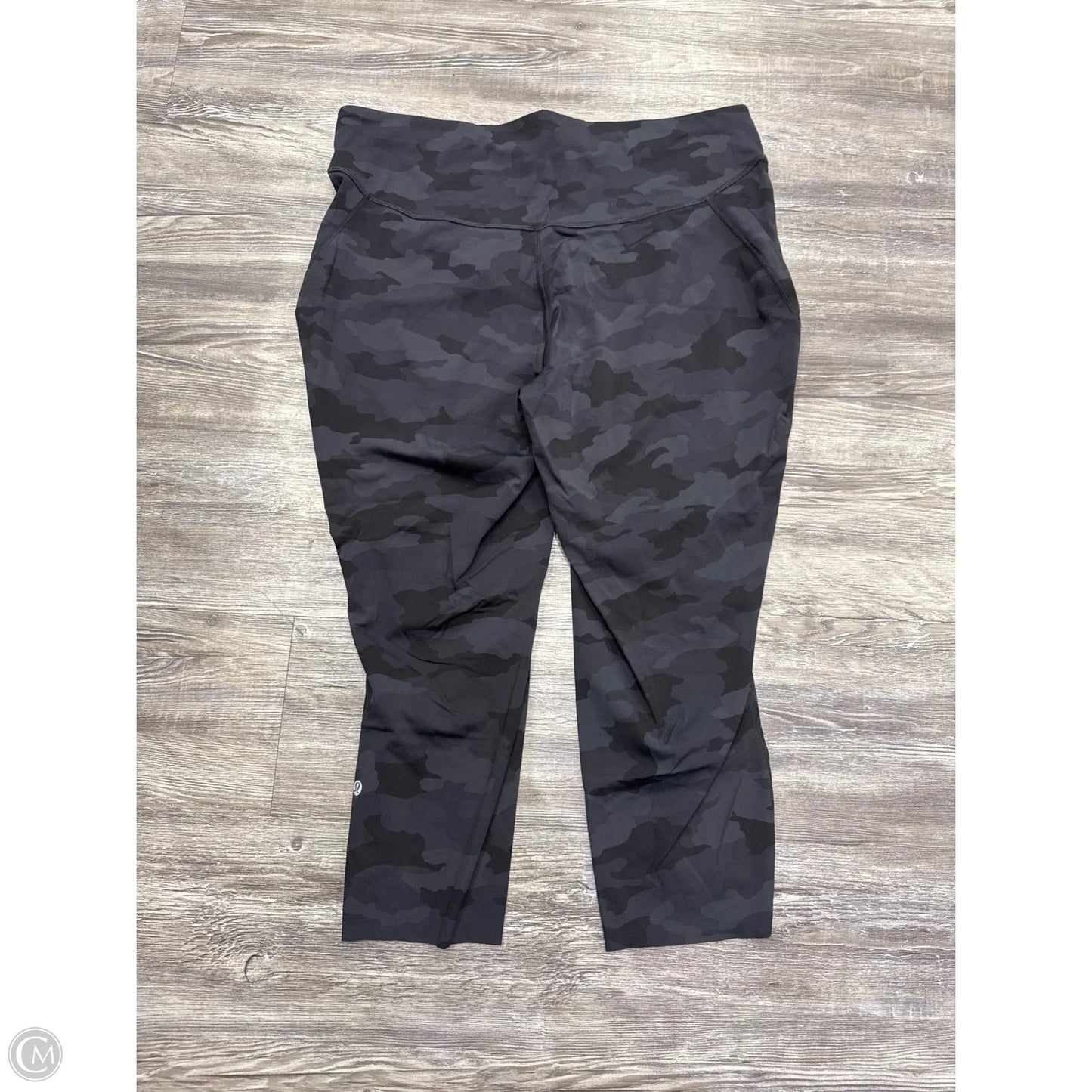 Athletic Leggings By Lululemon In Camouflage Print, Size: 18