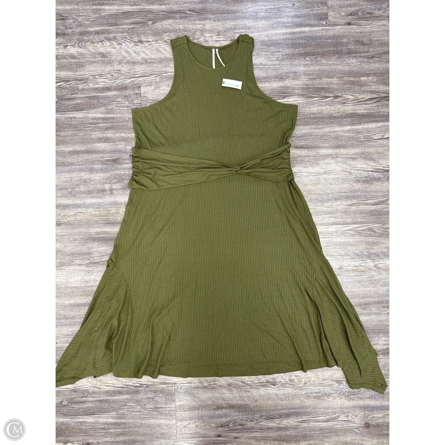 Dress Casual Midi By Anthropologie In Green, Size: 3x