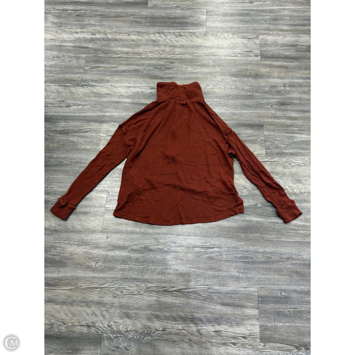 Athletic Top Long Sleeve Crewneck By Free People In Orange, Size: S