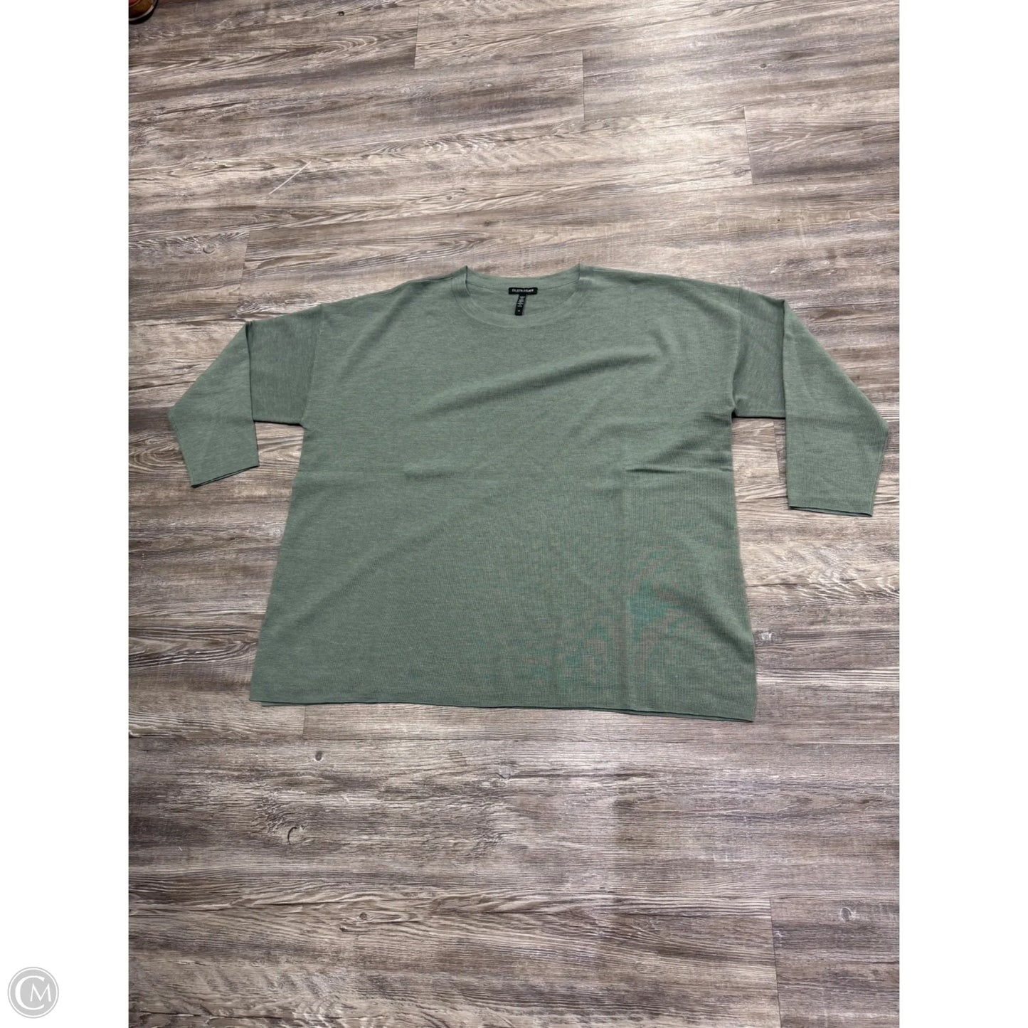 Sweater By Eileen Fisher In Green, Size: 2x