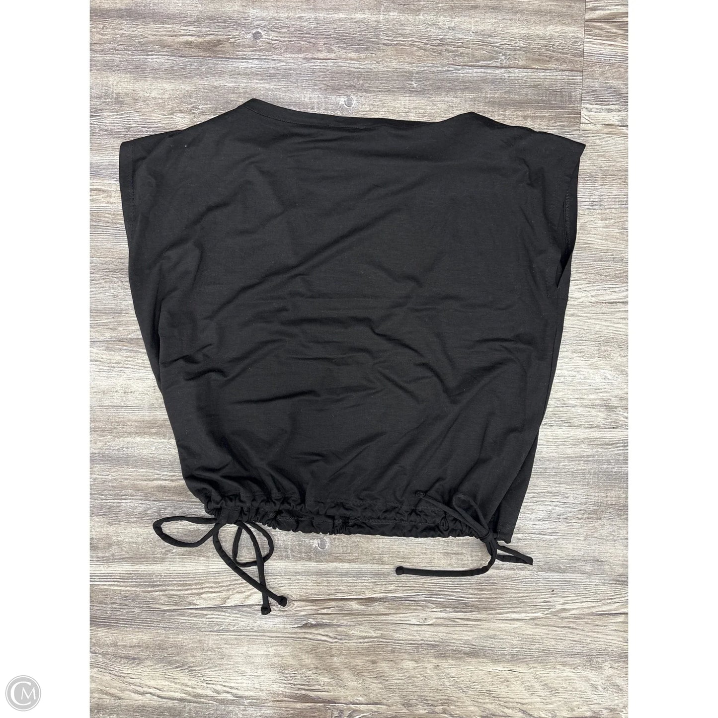 Top Short Sleeve By Eileen Fisher In Black, Size: Xsp