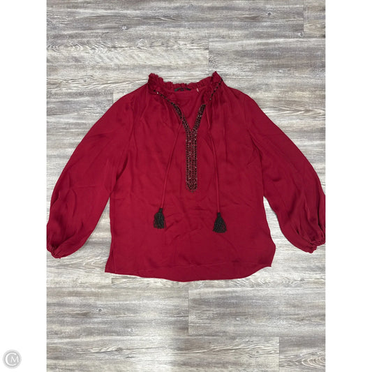 Top Long Sleeve By Cma In Red, Size: Xl