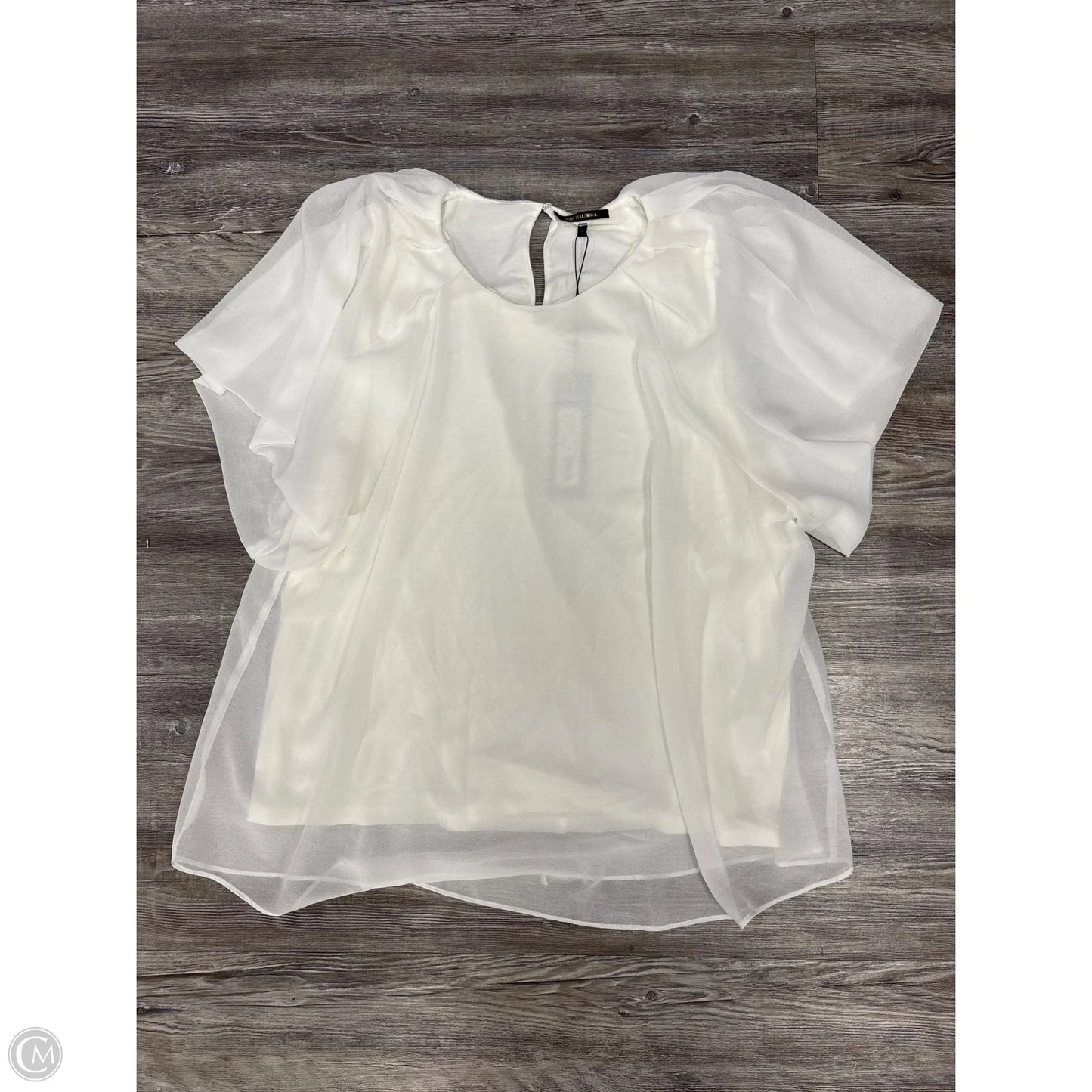 Top Short Sleeve By Kobe Halpern In White, Size: Xl
