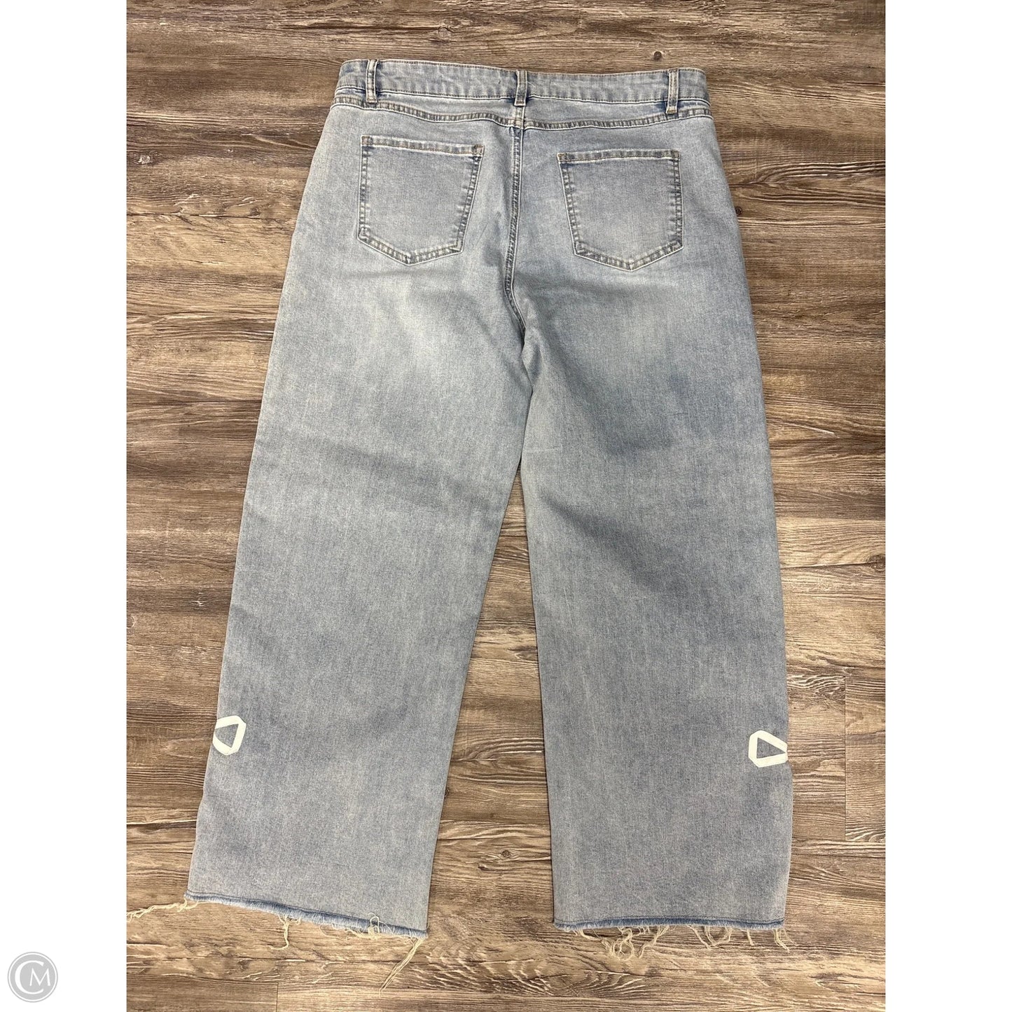 Jeans Wide Leg By French Dressing In Blue Denim, Size: 14