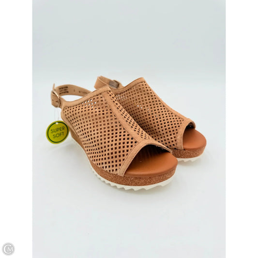 Sandals Heels Wedge By Paul Green In Tan, Size: 6