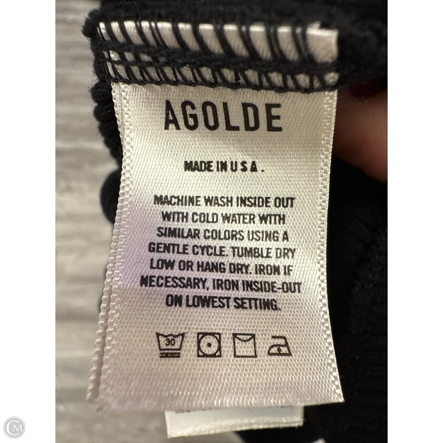 Top Sleeveless By Agolde In Black, Size: M
