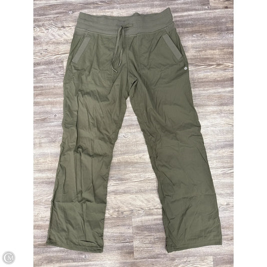 Athletic Pants By Lululemon In Green, Size: 12