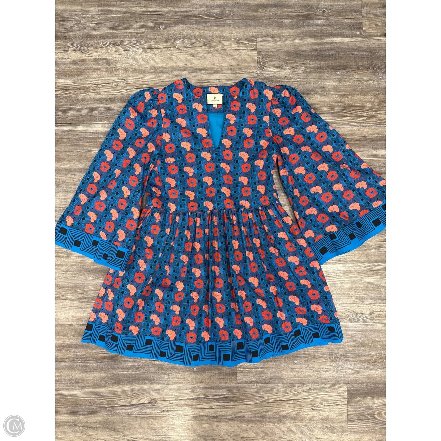 Dress Casual Short By Tuckernuck In Blue & Red, Size: M