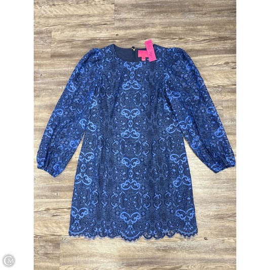 Dress Designer By Lilly Pulitzer In Blue, Size: 14