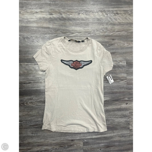 Top Short Sleeve By Harley Davidson In Grey, Size: S