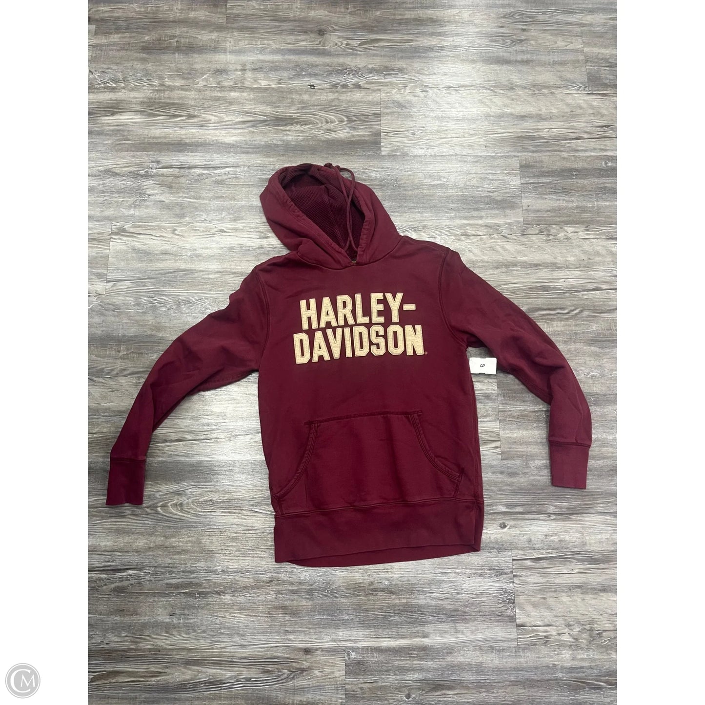 Sweatshirt Hoodie By Harley Davidson In Red, Size: S