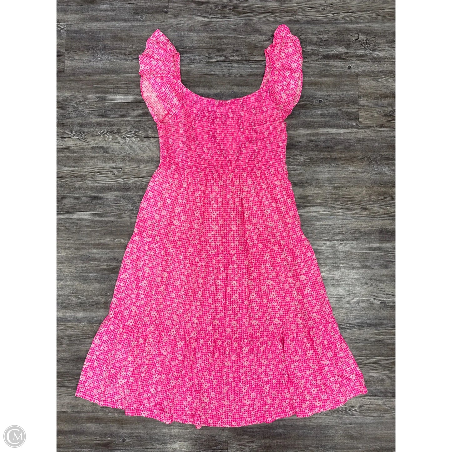 Dress Designer By Lilly Pulitzer In Pink & White, Size: Xl