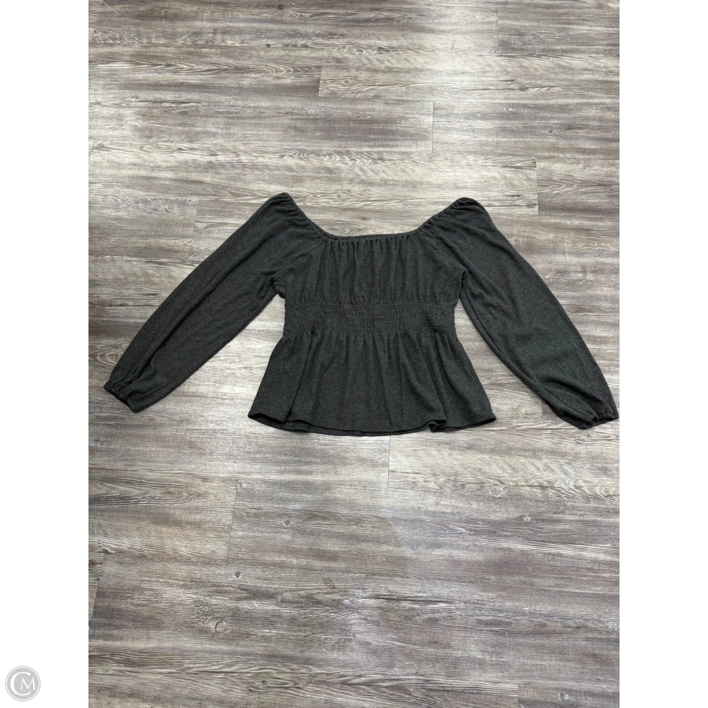 Top Long Sleeve By Madewell In Grey, Size: Xxl