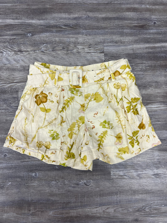 Cream & Green Shorts International Concepts, Size M