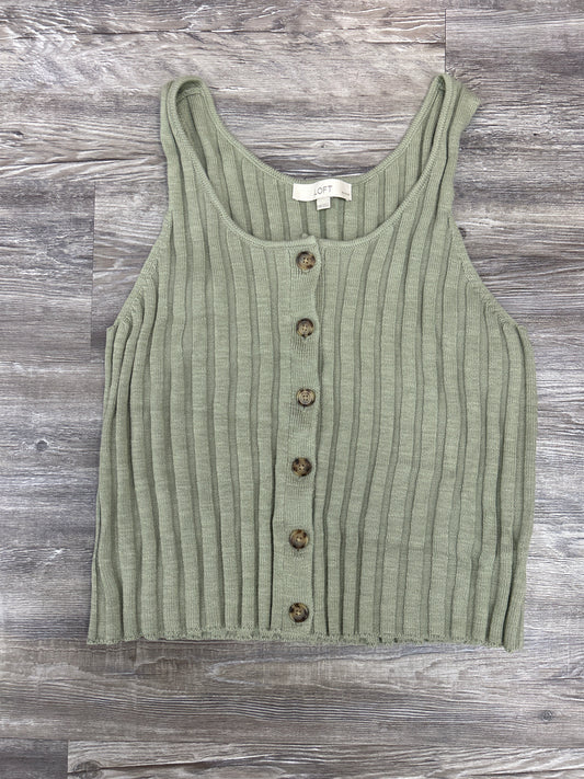 Top Sleeveless By Loft In Green, Size: Xxl