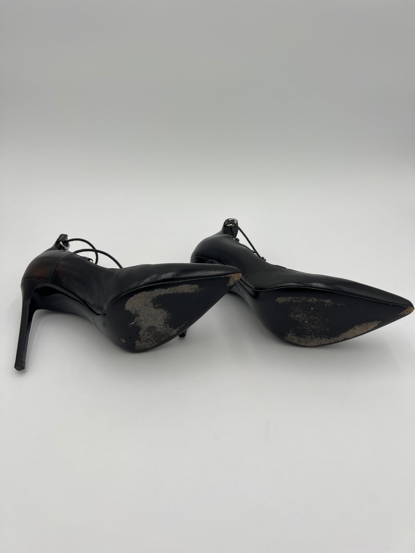 Shoes Luxury Designer By Yves Saint Laurent In Black, Size: 8