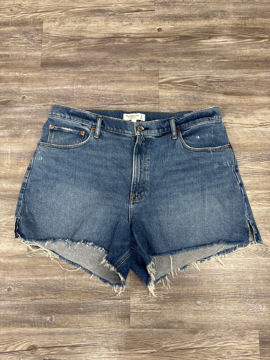 Shorts By Abercrombie And Fitch In Blue Denim, Size: 16