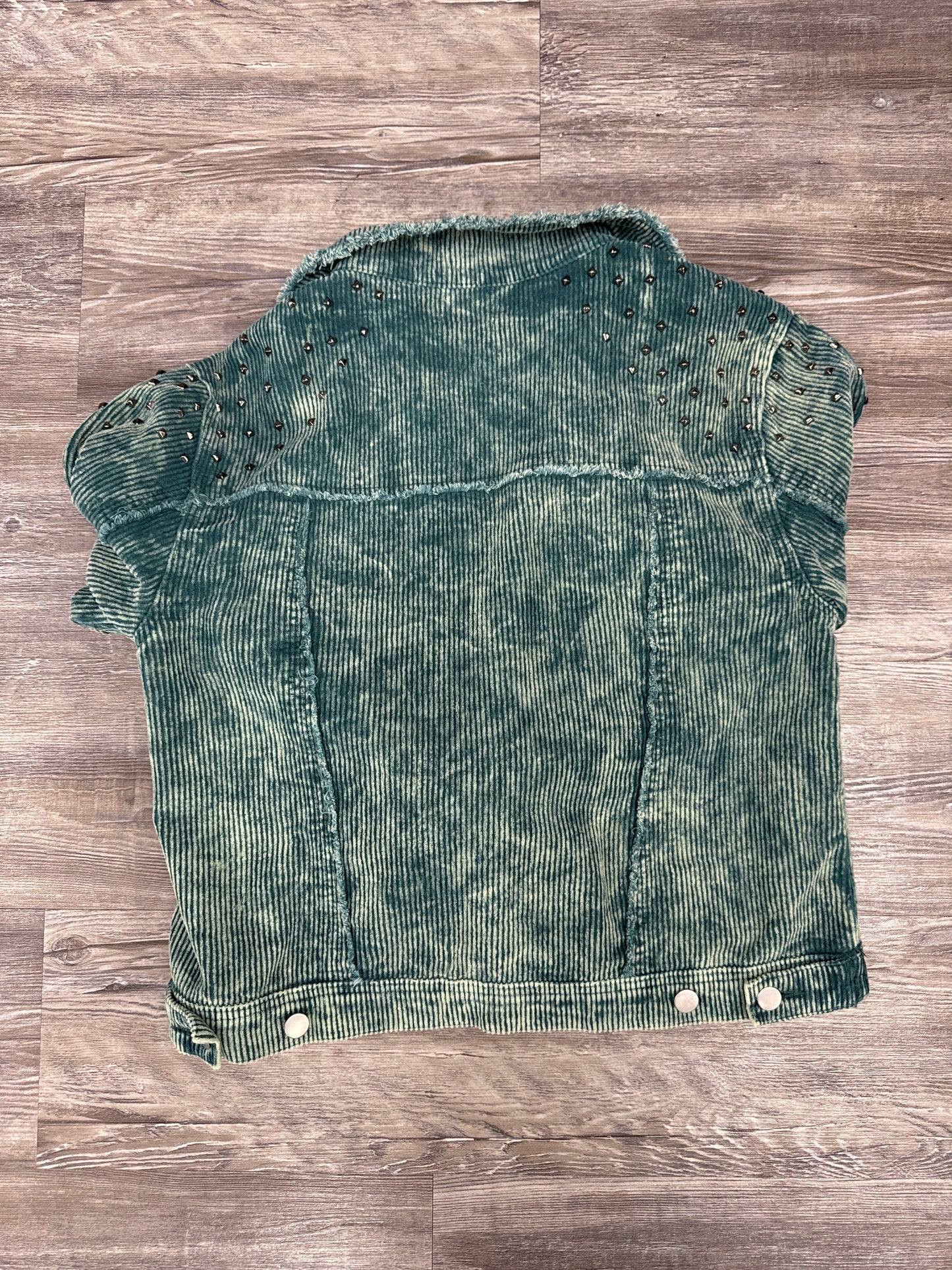 Jacket Denim By Pol In Teal, Size: S