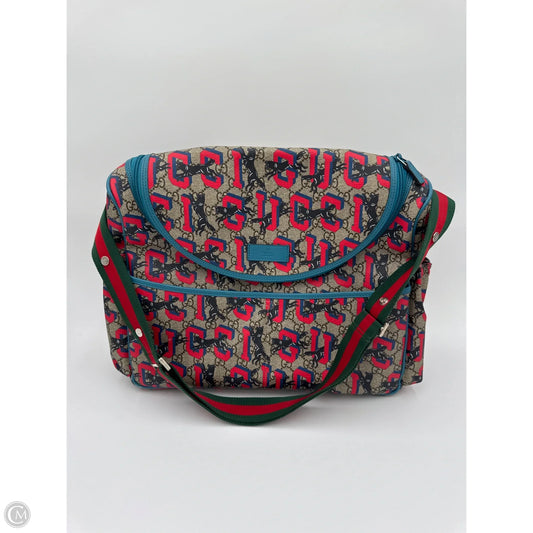 Diaper Bag Luxury Designer By Gucci, Size: Large