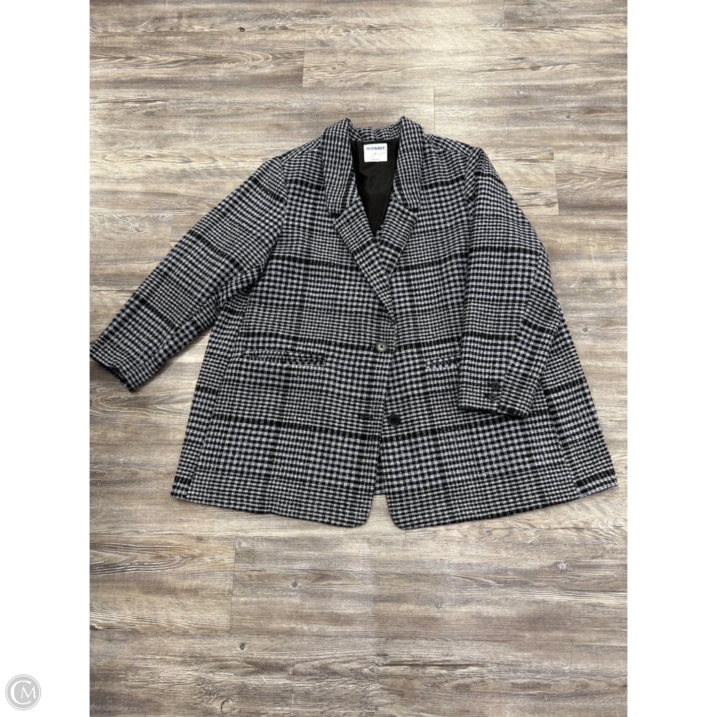 Coat Peacoat By Old Navy In Plaid Pattern, Size: 3x