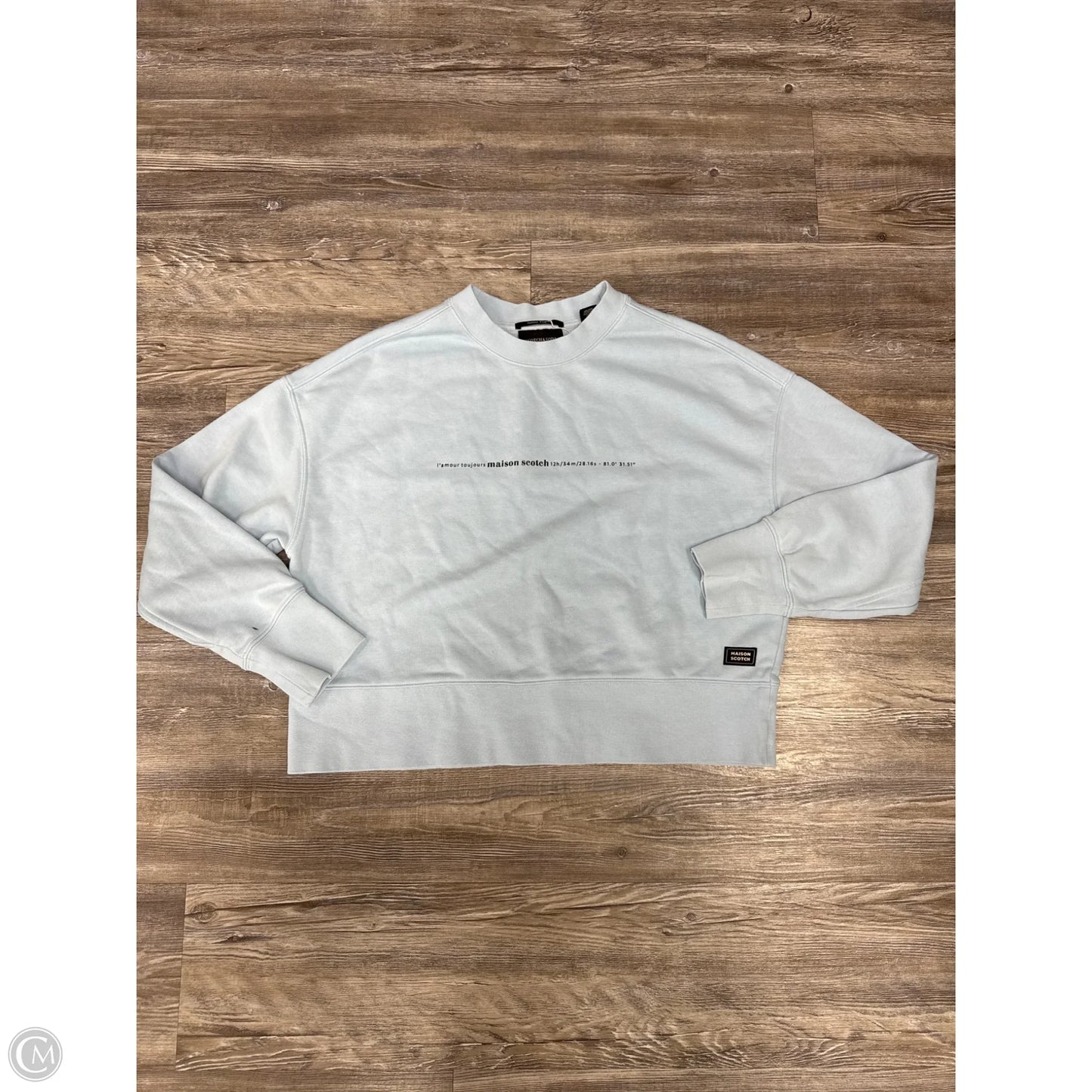 Sweatshirt Crewneck By Scotch & Soda In Blue, Size: M