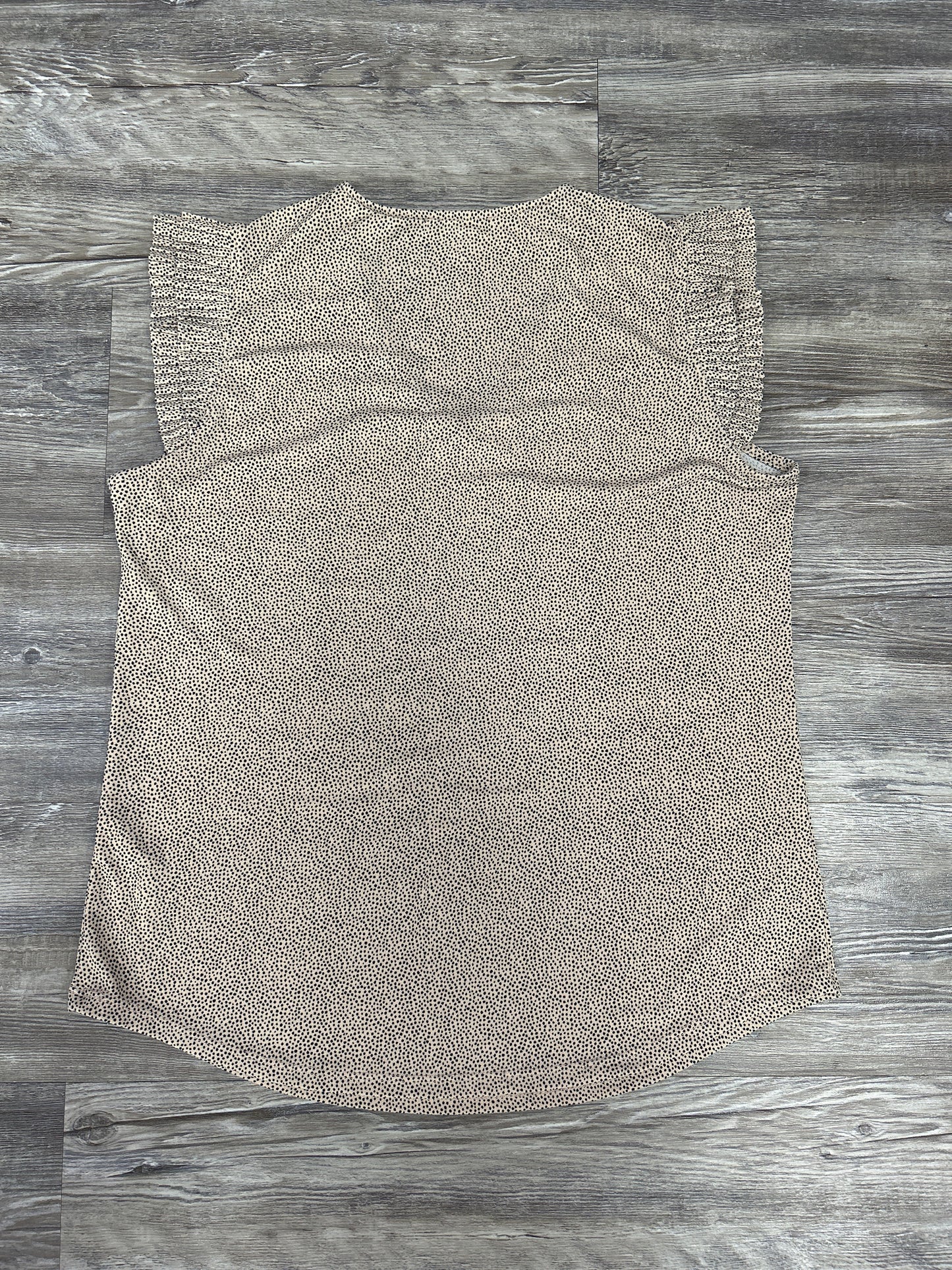 Top Sleeveless By Adrianna Papell In Beige, Size: S