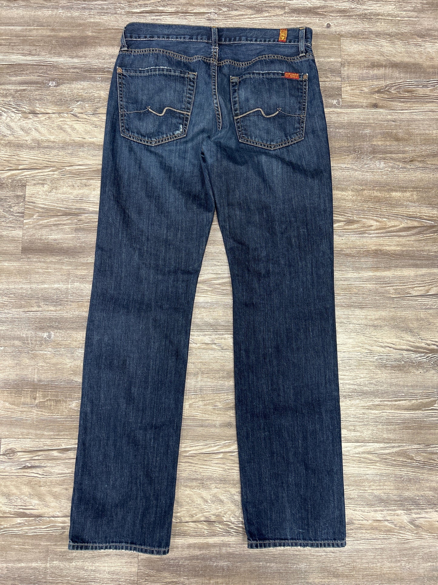 Jeans Designer By 7 For All Mankind In Blue Denim, Size: 14