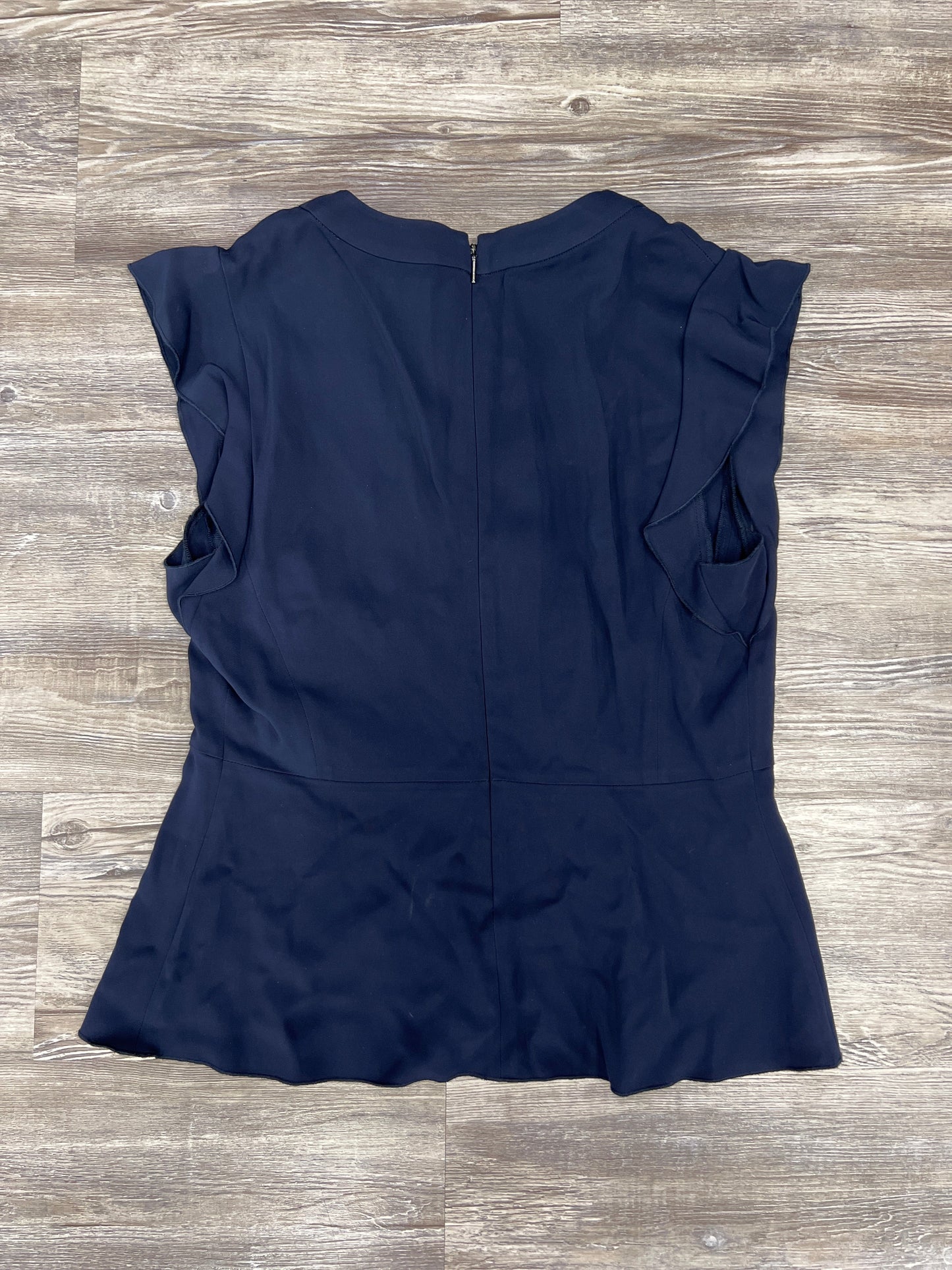 Top Short Sleeve By Rebecca Taylor In Navy, Size: 8