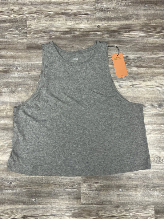 Top Sleeveless By Girlfriend Collective In Grey, Size: 4x