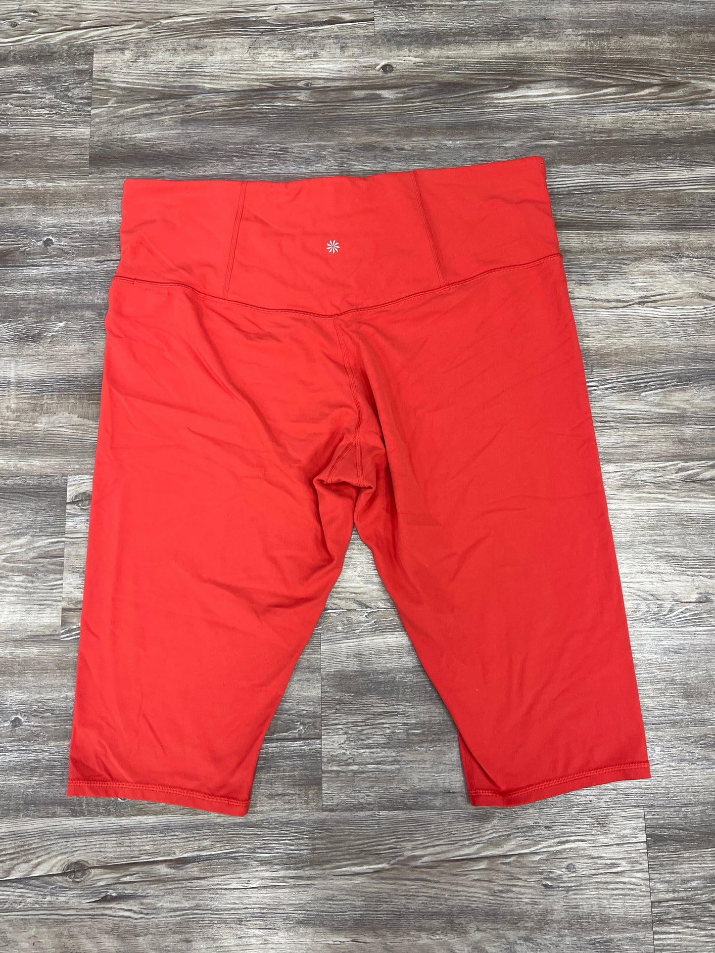 Athletic Capris By Athleta In Red, Size: 3x